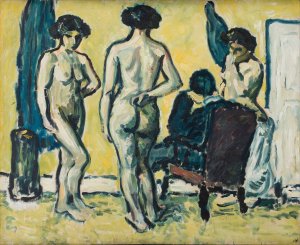 The Judgment of Paris by Harald Giersing Oil Painting
