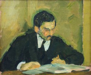 The Painter Ernst Goldschmidt by Harald Giersing Oil Painting