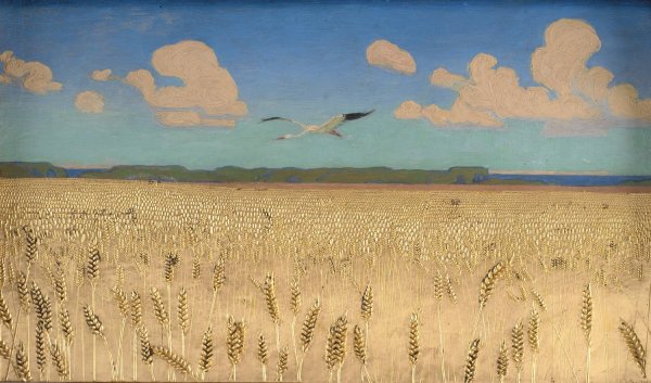 Danish Landscape  by Harald Slott-Moller - Hand-Painted Oil Painting Reproduction