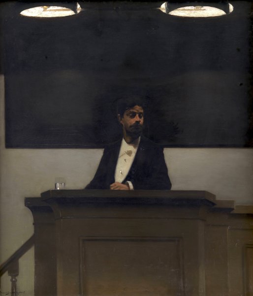 Main Product Photo of Georg Brandes at the University of Copenhagen  Painting by Harald Slott-Moller