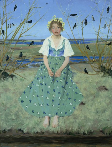 Main Product Photo of Spring  Painting by Harald Slott-Moller