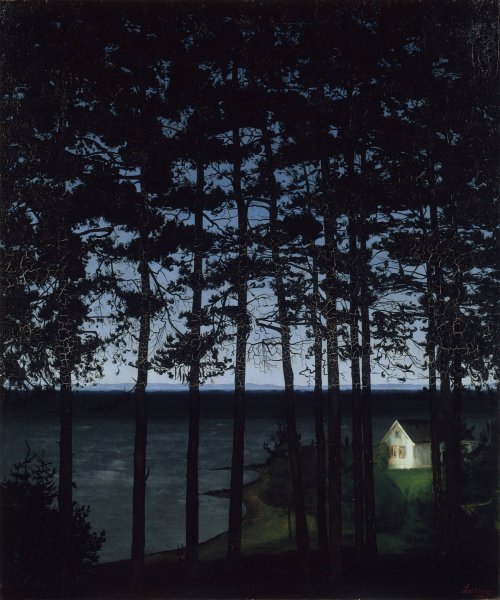 Main Product Photo of Fisherman's Cottage  Painting by Harald Sohlberg