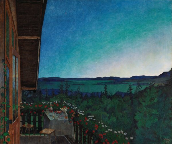 Main Product Photo of Summer Night  Painting by Harald Sohlberg