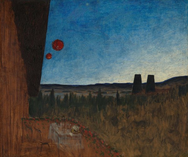 Main Product Photo of Summer Night  Painting by Harald Sohlberg