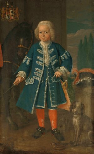Portrait of Diederik van Hemert, Lord of Babylonienbroek at six years of age by Harmanus Serin Oil Painting