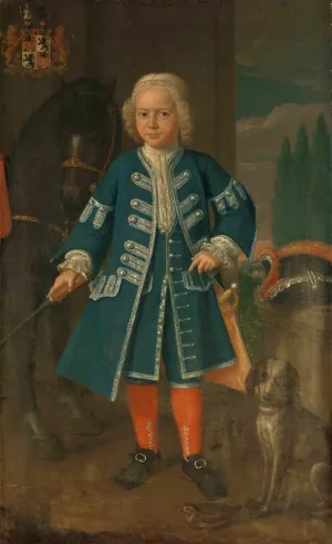 Portrait of Diederik van Hemert, Lord of Babylonienbroek at six years of age by Harmanus Serin Oil Painting