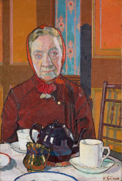 Mrs Mounter by Harold Gilman - Hand-Painted Oil Painting Reproduction
