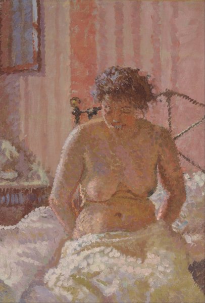 Nude in an Interior by Harold Gilman - Hand-Painted Oil Painting Reproduction