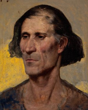 Portrait of a Man by Harold Gilman Oil Painting
