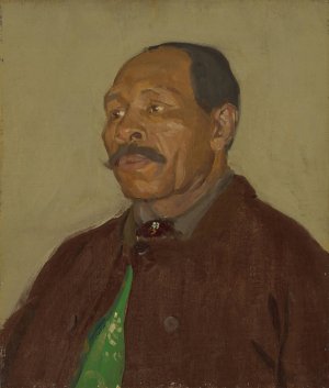 Portrait of an Algerian by Harold Gilman Oil Painting