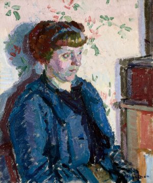 Sylvia Gosse by Harold Gilman Oil Painting