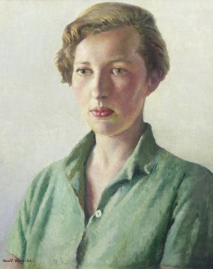 Sue Palmer by Harold Harvey Oil Painting