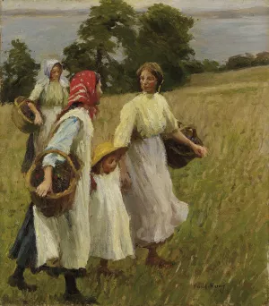 The Blackberry Harvest by Harold Harvey The Blackberry Harvest by Harold Harvey Oil Painting
