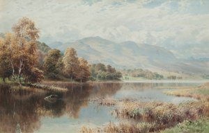 Rydal Water, Autumn Oil painting by Harold Sutton Palmer