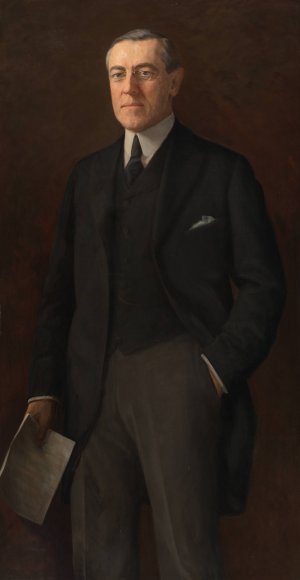 Woodrow Wilson by Harriet Anderson Stubbs Murphy Oil Painting