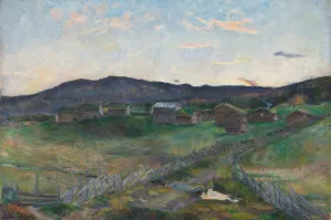 Autumn at Stralsjoen by Harriet Backer Oil Painting