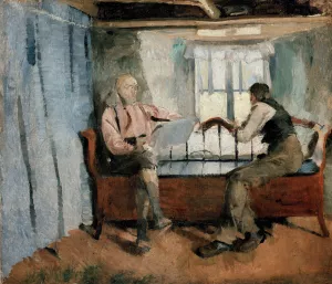 Farm Interior, Knabberud in Baerum by Harriet Backer Oil Painting