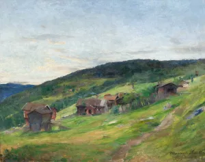Landscape, Eggeda by Harriet Backer Oil Painting