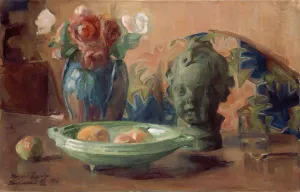 Still Life by Harriet Backer Oil Painting