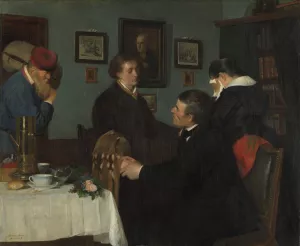 The Farewell by Harriet Backer Oil Painting