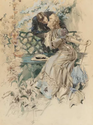 Gathering Honey by Harrison Fisher Oil Painting