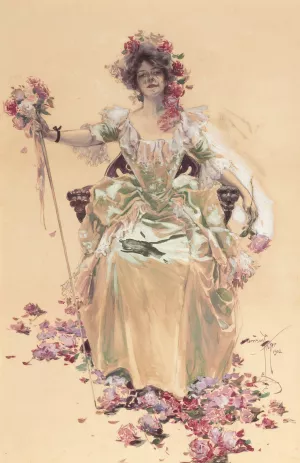 Saturday Evening Post cover, May 10 by Harrison Fisher Oil Painting