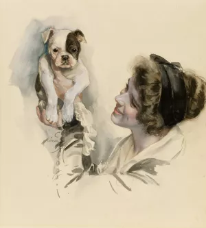 Smile Even If It Hurts by Harrison Fisher Oil Painting