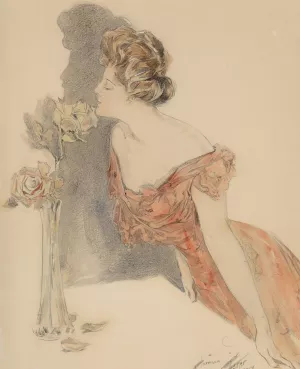 Sweetest Bloom by Harrison Fisher Oil Painting