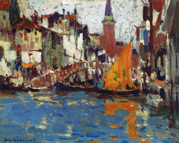 Main Product Photo of Near Venice Painting by Harry Aiken Vincent