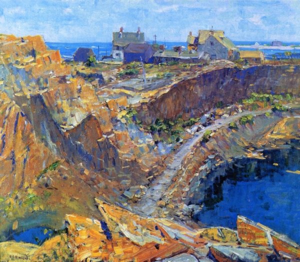 Main Product Photo of Old Quarry, Rockport Painting by Harry Aiken Vincent