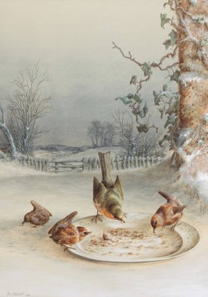 The Stand-off by Harry Bright Oil Painting