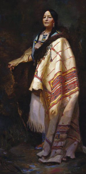 Handsome Morning - A Dakota by Harry C. Edwards Oil Painting