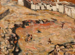 The Cricket Match by Harry Caldecott Oil Painting