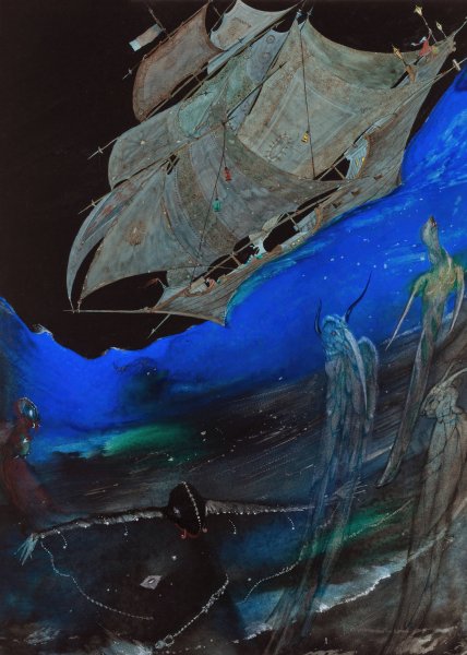 Main Product Photo of Edgar Allan Poe's Tales of Mystery and Imagination illustration Painting by Harry Clarke