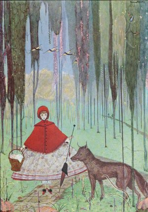 He asked her whither she was going by Harry Clarke Oil Painting