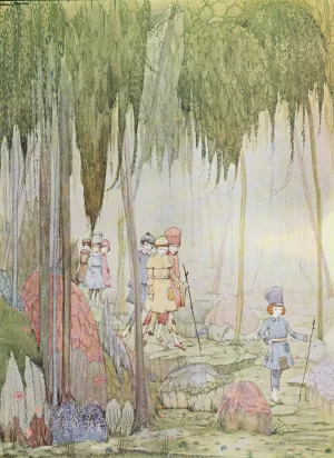 He brought them home by the very same way they came by Harry Clarke He brought them home by the very same way they came by Harry Clarke Oil Painting