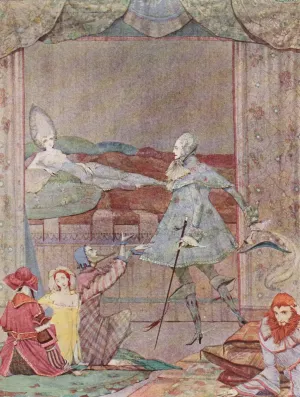 He saw, upon a bed, the finest sight was ever beheld by Harry Clarke He saw, upon a bed, the finest sight was ever beheld by Harry Clarke Oil Painting