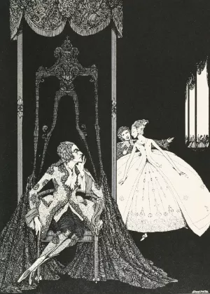 He thought the princess was his queen by Harry Clarke He thought the princess was his queen by Harry Clarke Oil Painting