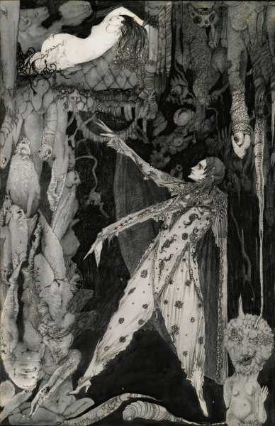 Main Product Photo of How Heavenly Fair Painting by Harry Clarke