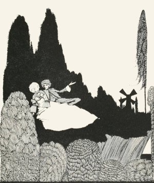 The Master Cat by Harry Clarke Oil Painting