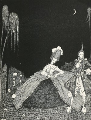 The prince believed he had given her more wit than he had reserved for himself by Harry Clarke Oil Painting
