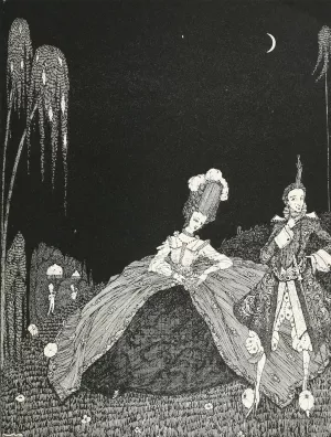 The prince believed he had given her more wit than he had reserved for himself by Harry Clarke The prince believed he had given her more wit than he had reserved for himself by Harry Clarke Oil Painting