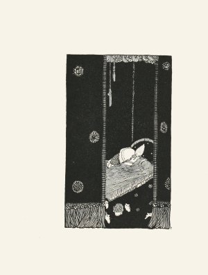The sleeping beauty in the wood by Harry Clarke Oil Painting