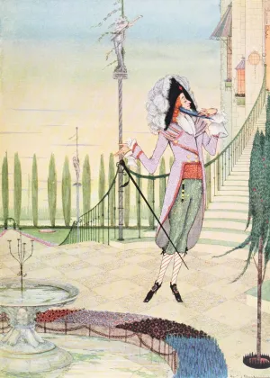 This man had the misfortune to have a blue beard by Harry Clarke This man had the misfortune to have a blue beard by Harry Clarke Oil Painting