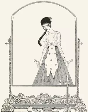 Truth to tell, this new ornament did not set off her beauty by Harry Clarke Truth to tell, this new ornament did not set off her beauty by Harry Clarke Oil Painting