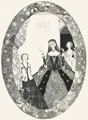 What is this i see, Said her mother by Harry Clarke What is this i see, Said her mother by Harry Clarke Oil Painting