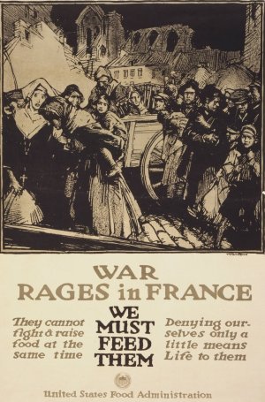 War rages in France - We must feed them by Harry Everett Townsend Oil Painting