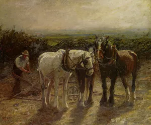 After Harvest by Harry Fidler - Oil Painting Reproduction