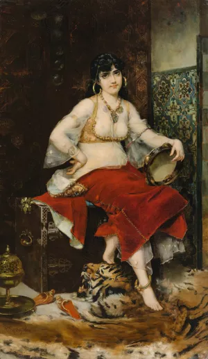 Preparing For The Dance by Harry Humphrey Moore Oil Painting