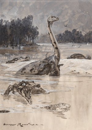 The Lost World by Harry Rountree Oil Painting